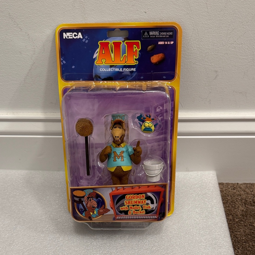 ALF Collectible Figure Gordon shumway mallet fish & bucket NIP